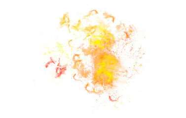 gold and orange galaxy watercolor  stars splashes transparent