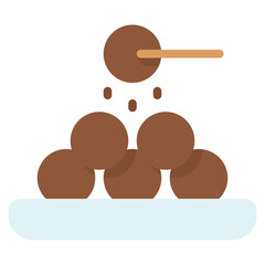 canapes icon with flat style and pixel perfect base. Suitable for website design, logo, app and UI. Based on the size of the icon in general, so it can be reduced.
