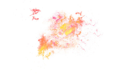 gold and orange galaxy watercolor  stars splashes transparent