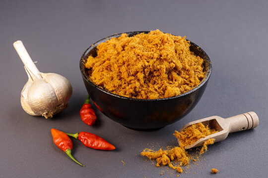 Spicy Dried Chicken Meat Floss or Abon Ayam or Serunding