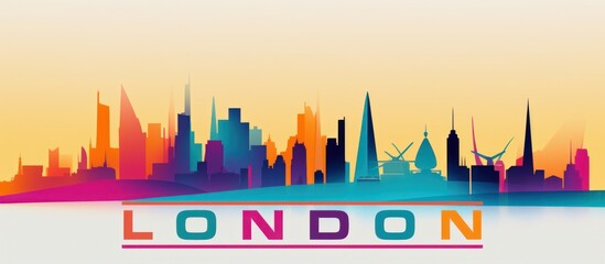 London Sky Line Abstract Landscape