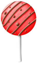 Strawberry coated cake pops