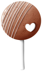 Chocolate coated cake pops