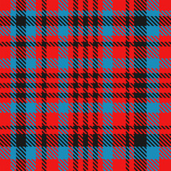 Tartan Red Black Blue Plaid Pattern Seamless. Checkered fabric texture for flannel shirt, skirt, blanket
