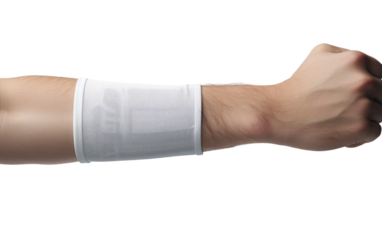 Realistic Elastic Arm Band Portrait On White or PNG Transparent Background