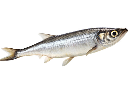 Precision Realism Artistic Herring On White or PNG Transparent Background