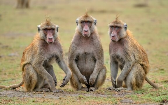 Uncover the comical antics of a troop of baboons