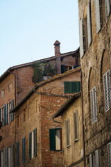 Citta di Siena, in Toscana, una delle città più belle d'Italia, vie storiche e particolari del...