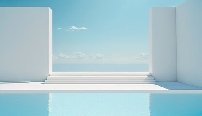 dream amazing art minimal White swimming pool beautiful light