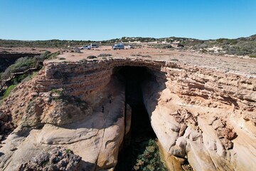 Talia Caves and Coastline - Woolshed Cave, South Australia