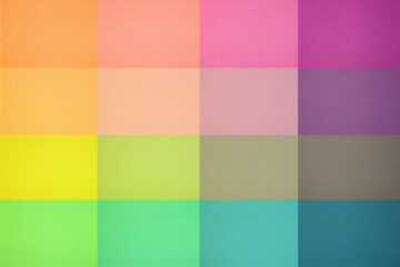 Green, lime, lemon, yellow, orange, coral, peach, pink, lilac, orchid, purple, violet, blue, jade, teal and beige color gradient. Spectrum. Template. Web design. Tiles, rectangle decoration