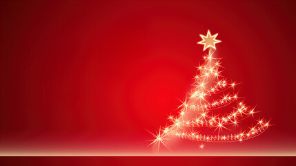 Christmas tree design, wallpaper illustration.