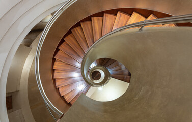 spiral staircase in the house