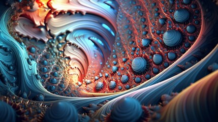 A digital dreamscape, featuring fractal patterns that seem to shift and evolve, all in high-resolution