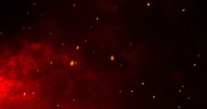 Fire or Dust on Black background.
Sparks on black background