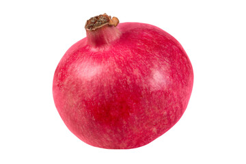Whole pomegranate isolated on transparent background.