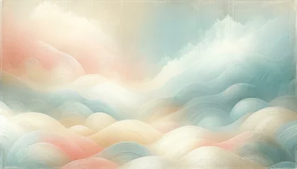 Poster Elegant Pastel Textured Background for Versatile Design Use, High-Resolution and Minimalistic © Qstock
