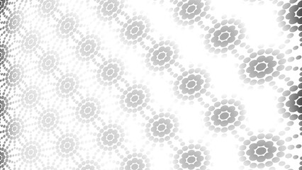 Abstract creative geometric circle shape monochrome pattern background illustration.