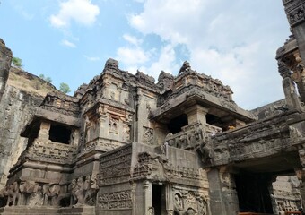 Aurangabad, Maharashtra India - May 08 2023: Ellora caves Aurangabad, Maharashtra.