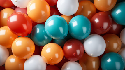 Lots of colorful balloons as background