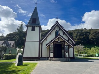 Fototapeta na wymiar St Patrick's Catholic Church in Akaroa, Christchurch, New Zealand