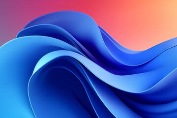 Abstract blue background with fluid wavy elements. Banner artwork for covers, wallpapers and headers