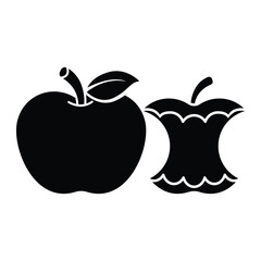 Apple icon vector sign and symbol on trendy design for design and print.