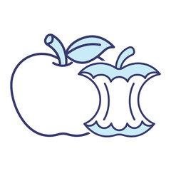 Apple icon vector sign and symbol on trendy design for design and print.