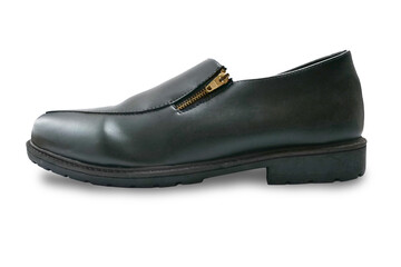 Mens black leather shoes
