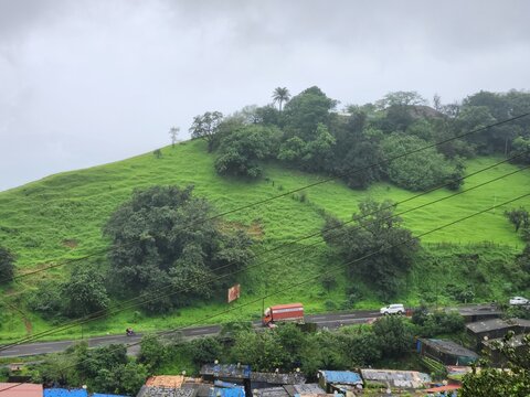 Lonavala, Maharashtra India - Sep 09 2023: Khandala Ghat View Point