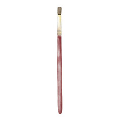 Paintbrush watercolor hand drawn isolated 
