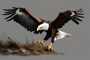 Eagle attack on ground 