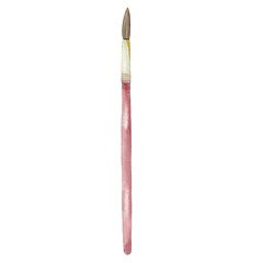 Paintbrush watercolor hand drawn isolated 