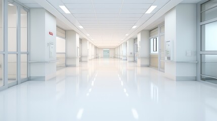 Fototapeta premium light space clean corridor background illustration blur abstract, business design, wall room light space clean corridor background