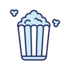 Popcorn icon vector sign and symbol on trendy design for design and print.