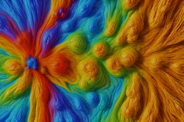 Orange and blue and yellow abstract background