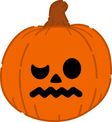 Cute Pumpkin Character Illustration