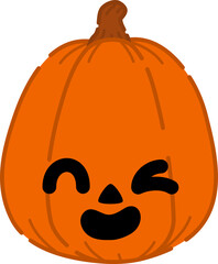 Cute Pumpkin Character Illustration