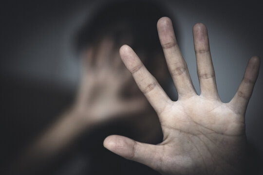 The concept of sexual harassment against women and rape. stop violence against Women,sexual abuse, human trafficking, International Day for the Elimination of Violence against Women.