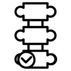 Chiropractic line icon