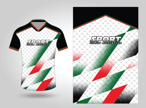 Palestine jersey design, Sport jersey design vector