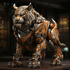 3D tiger robot