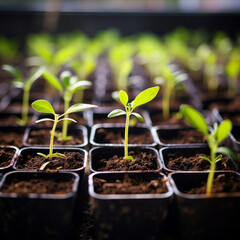 Promising Young Seedlings Eager for Planting