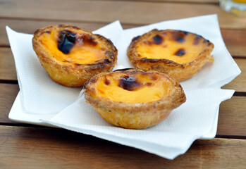 Portugal, traditional custard tarts.