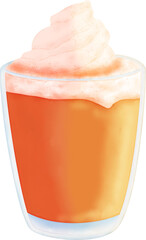 Pumpkin Spice Latte Illustration