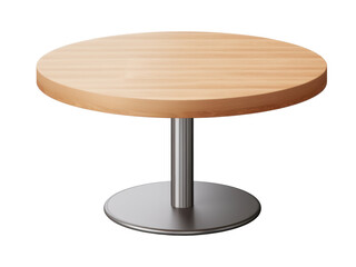 wooden table isolated on transparent background