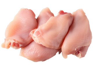 Raw chicken meat isolated on transparent  background 