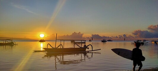 sunrise on the beach