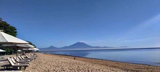 view of the mountains and sea