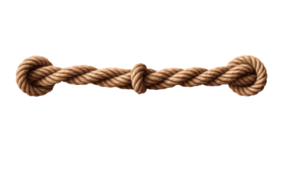 Rope loop isolated on transparent background 